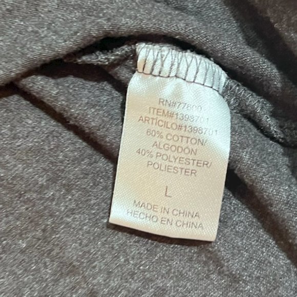 Women's Chaser REVOLVE  Baseball Tee All The‎ Good Things Gray 3/4 Sleeves L - Picture 4 of 5